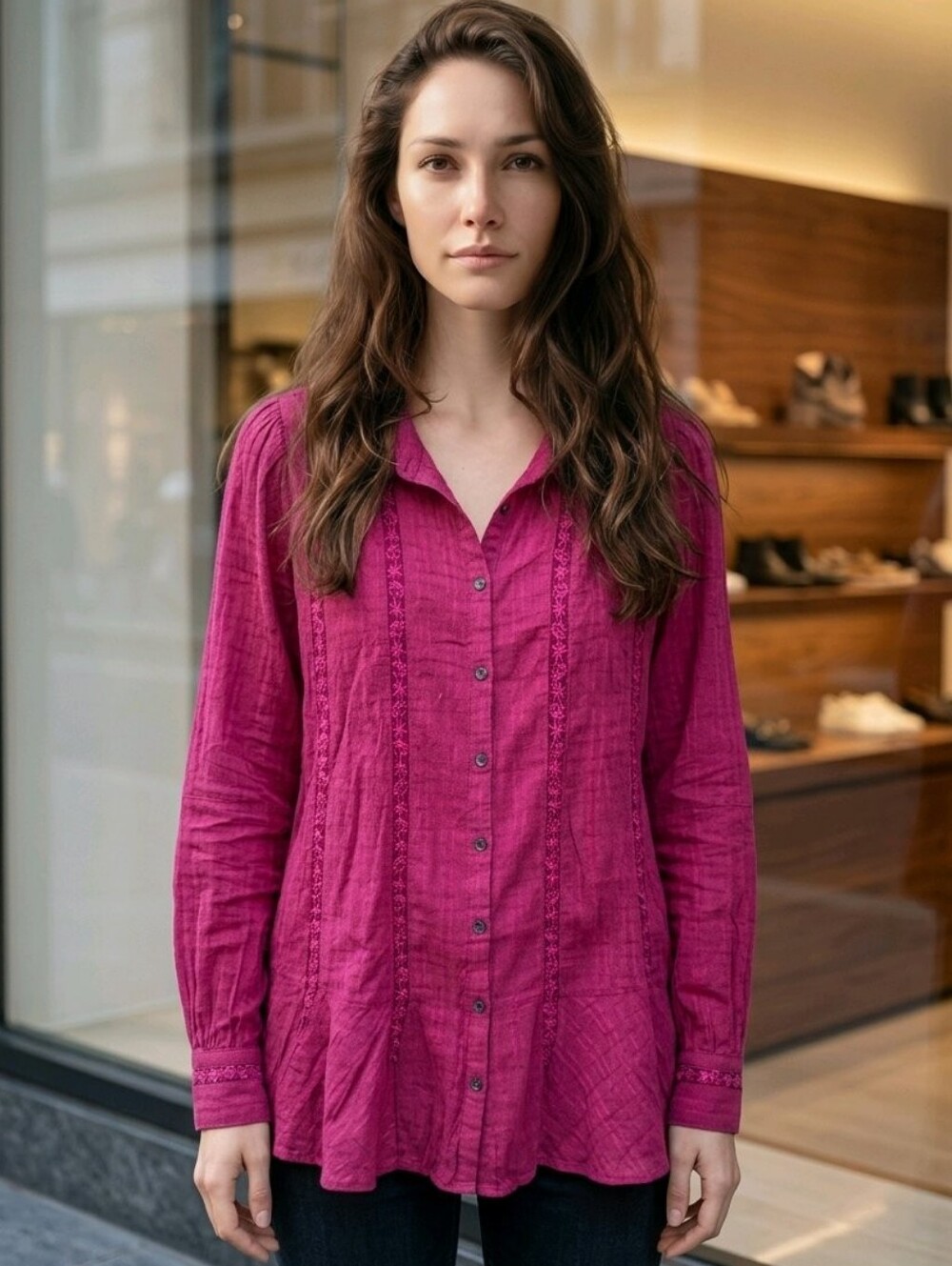 Free People Button-Down Blouse #BL2